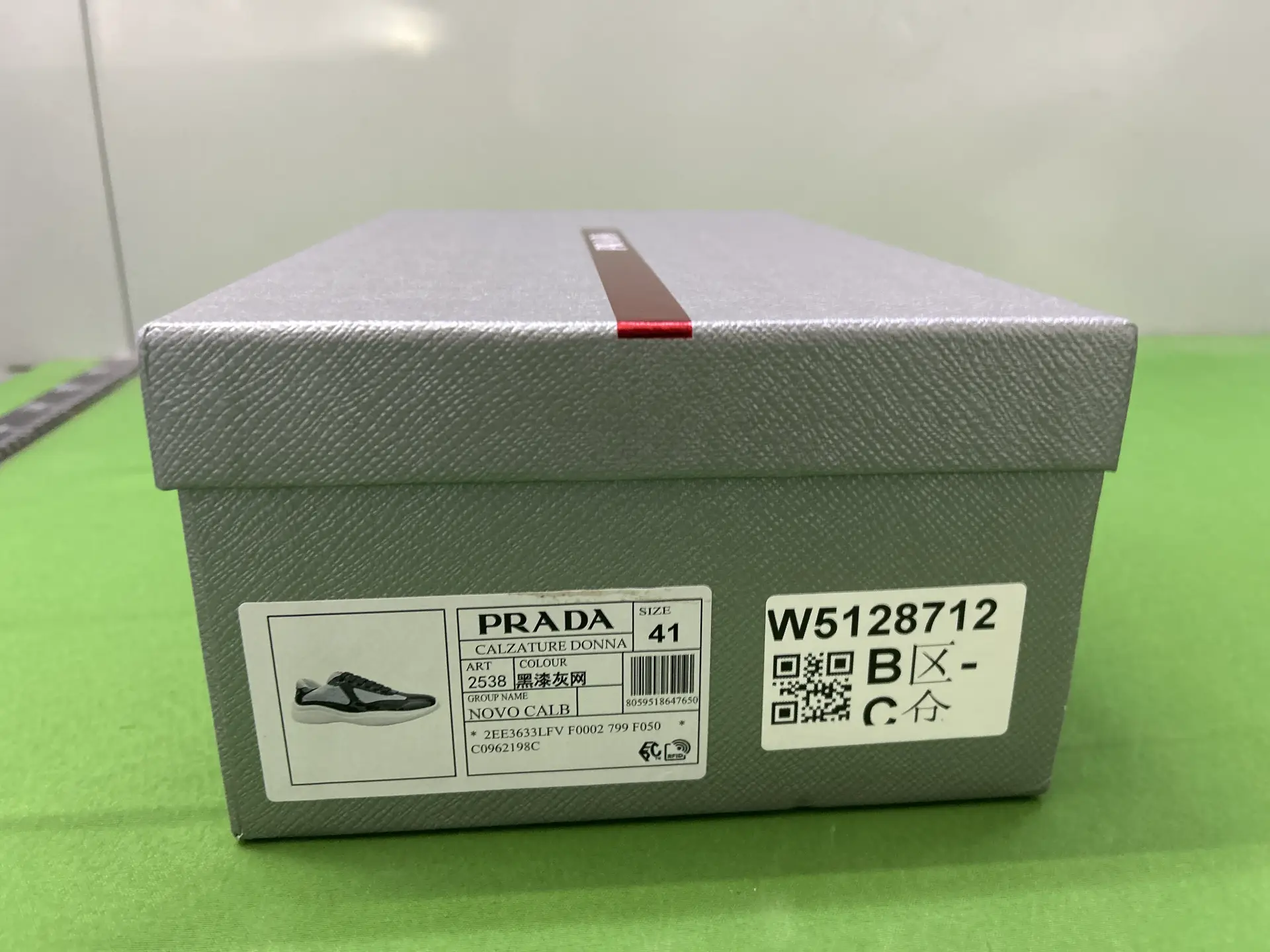 Prada Calzature Donna Sneakers Black Grey 41