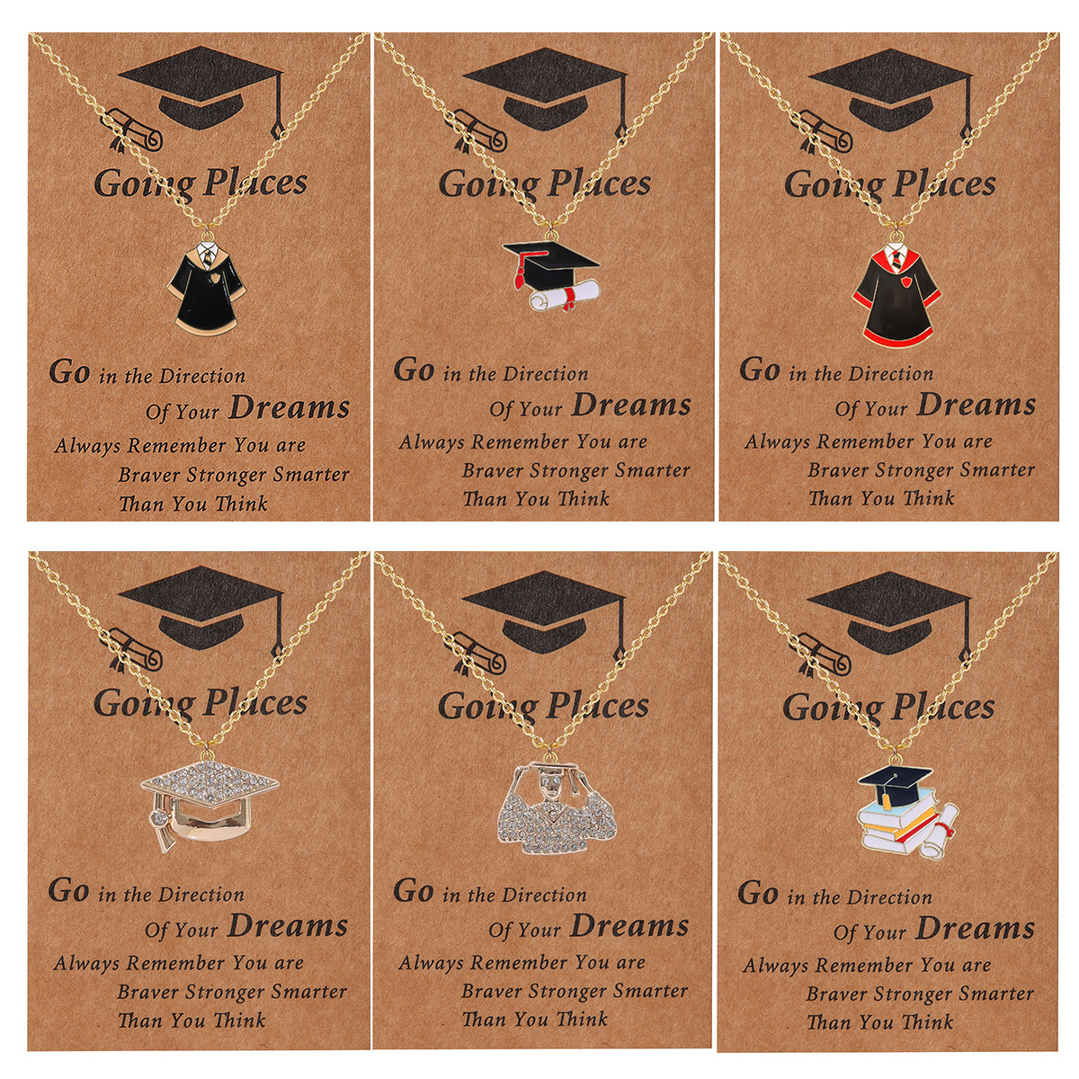Europe and the United States cross-border hot selling graduation season bachelor's clothing bachelor's cap pendant chain creative commemorative gift with card blessing