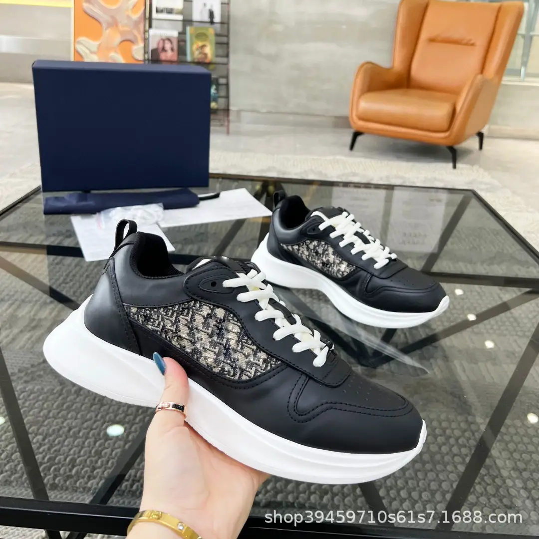 Internet Celebrity Trbottomy Fashion Sports and Casual Shoes, Breathable and Comfortable, Thick-Soled Men's Shoes, Youth Versatile Lace-Up Trbottomy Men's Shoes