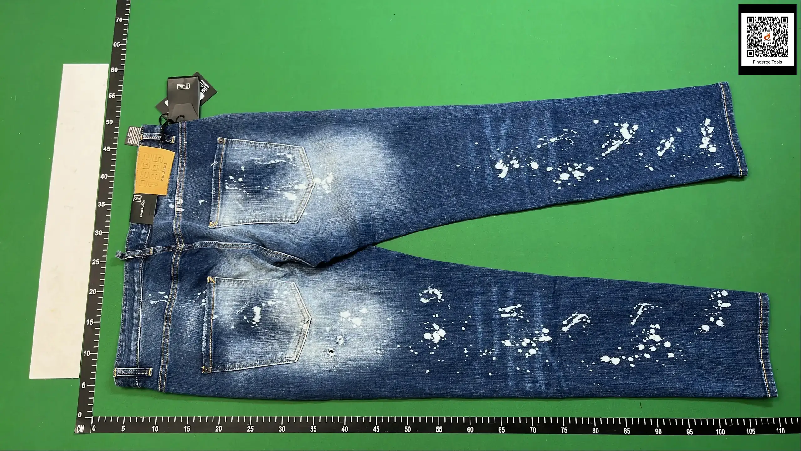 9935 hole paint inkjet D2 high street tide brand jeans American cross-border men's Denim trousers Europe station Denim
