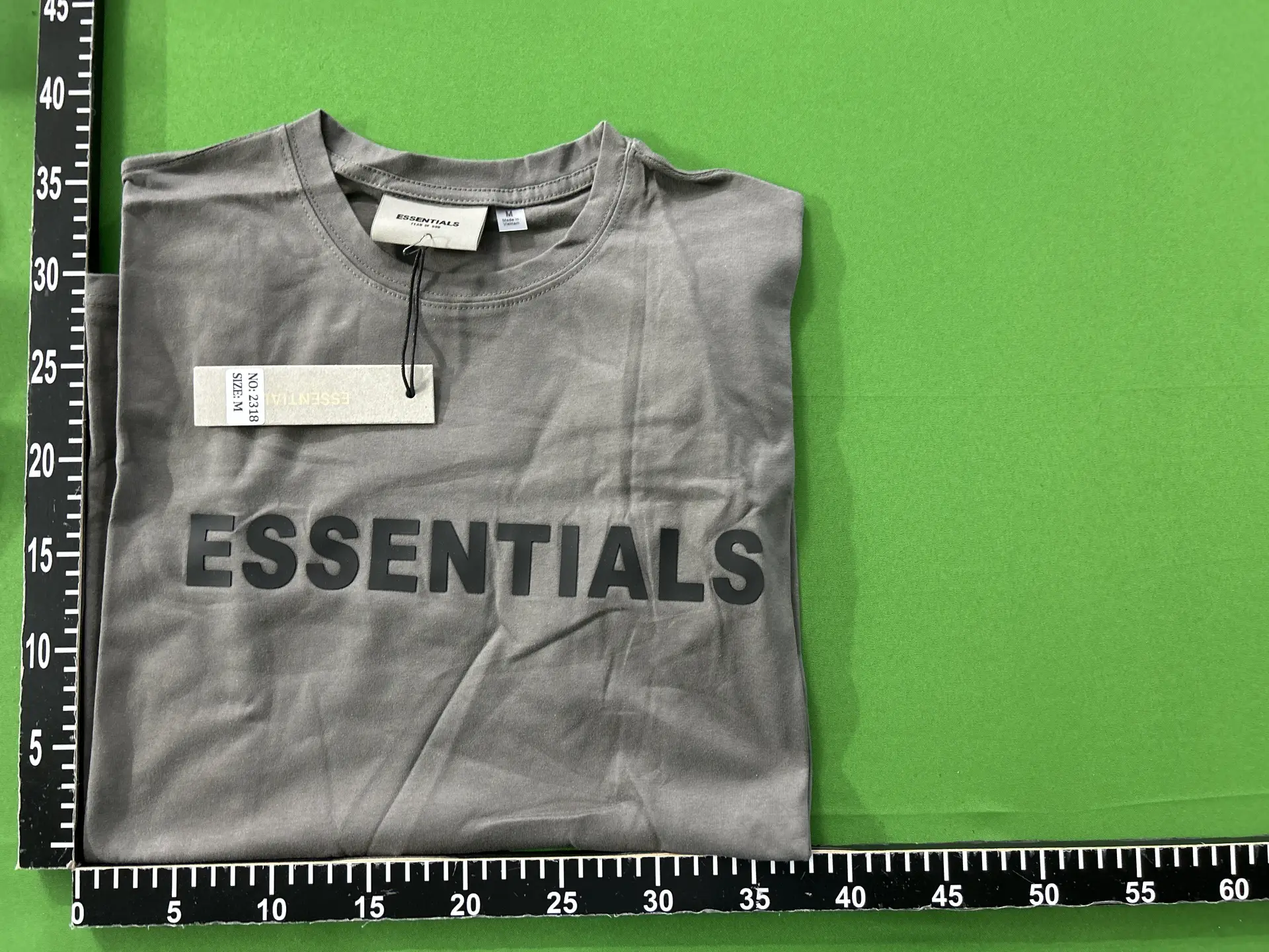 Fearofgod Multi-Line Essentials Letter Short-Sleeve Unisex Crew Neck Trendy Brand T-Shirt Foreign Trade Pure Cotton