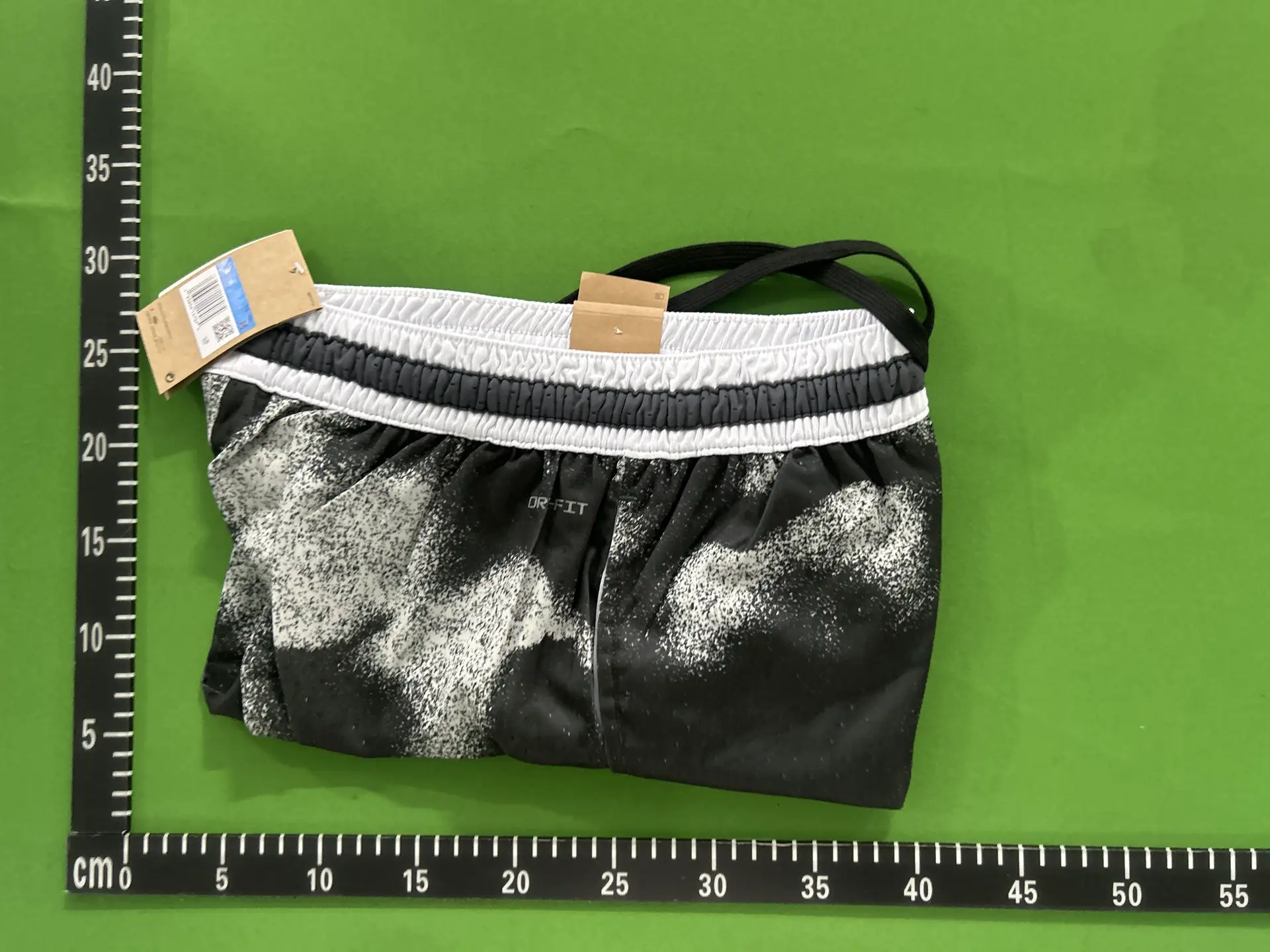 Nike Dri-FIT Shorts Black White Spray Paint