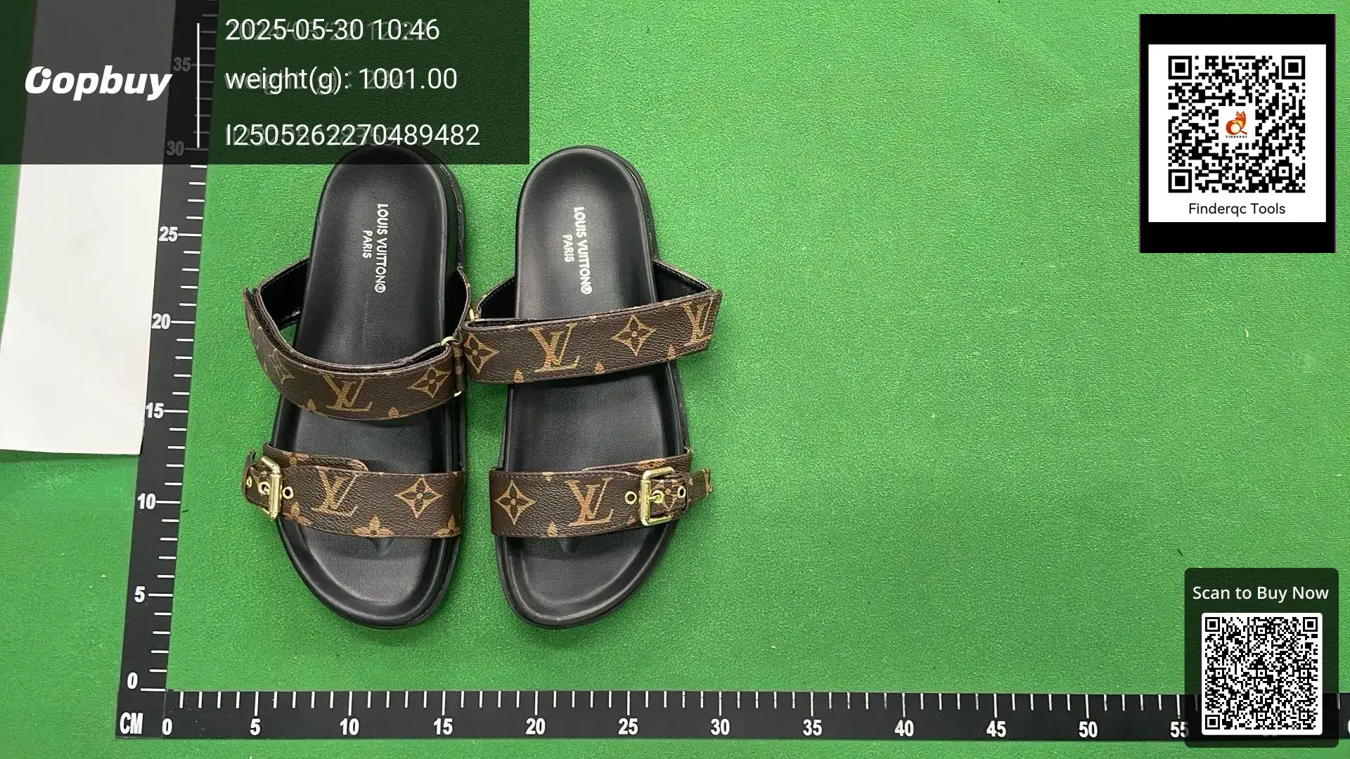 In Stock! High Version 2024 New Beach Slippers for Women to Wear Flats Bottom Metal Buckle Double Strap Letter Sandals