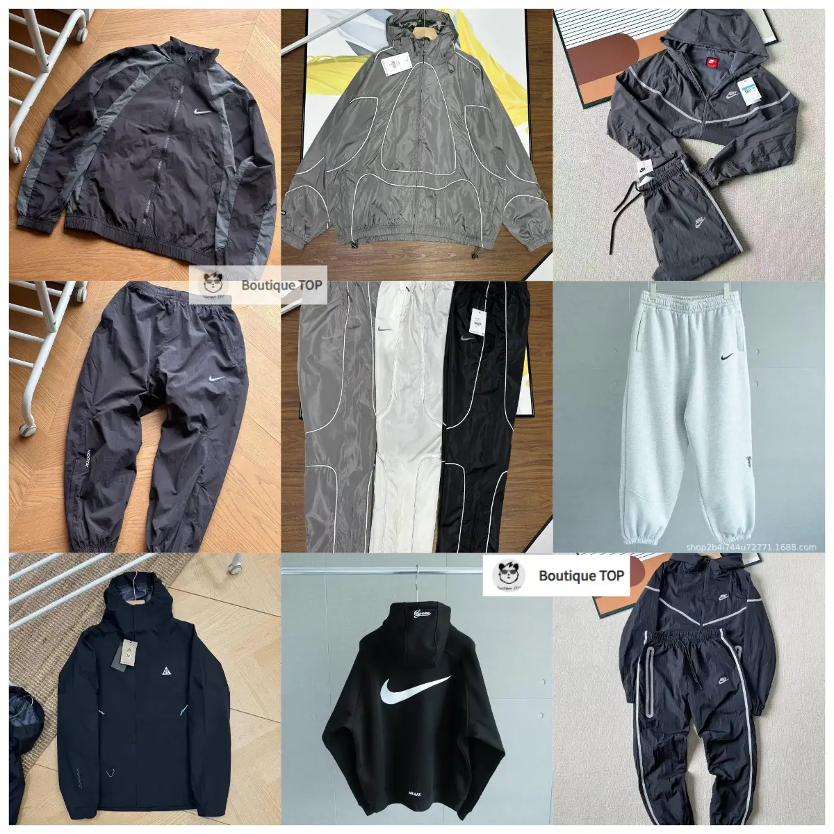 HR04-反光刺绣冲锋衣连帽衫夹克套装+86 13656920862