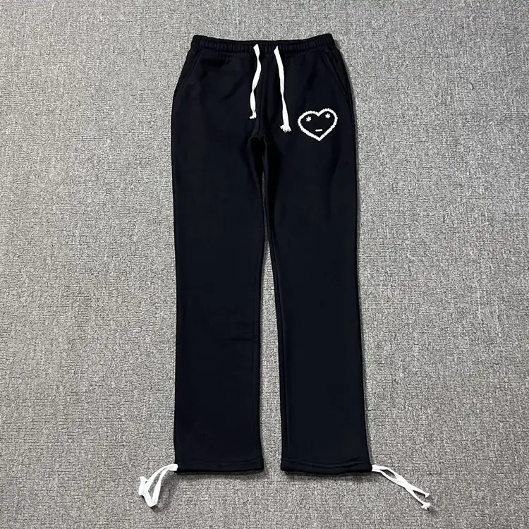 Carsicko hoodies Love Printed Jogging suit Casual fleece-lined Sweat Trousers Trendy Men and Women Couple
