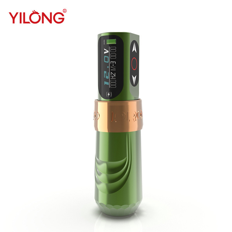 Yilong tattoo equipment new wireless tattoo battery pen LED display 4.0 travel portable tattoo pen cross-border