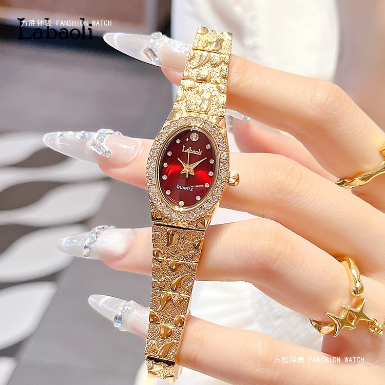 Labaoli Genuine Full Diamond Women's Watch, Fashionable, Simple and Elegant Fashion Women's Watch, Light Luxury Waterproof Quartz Watch