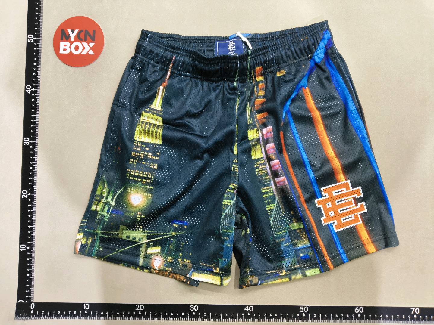 EE Shorts Empire State Building Print Mesh Shorts QC