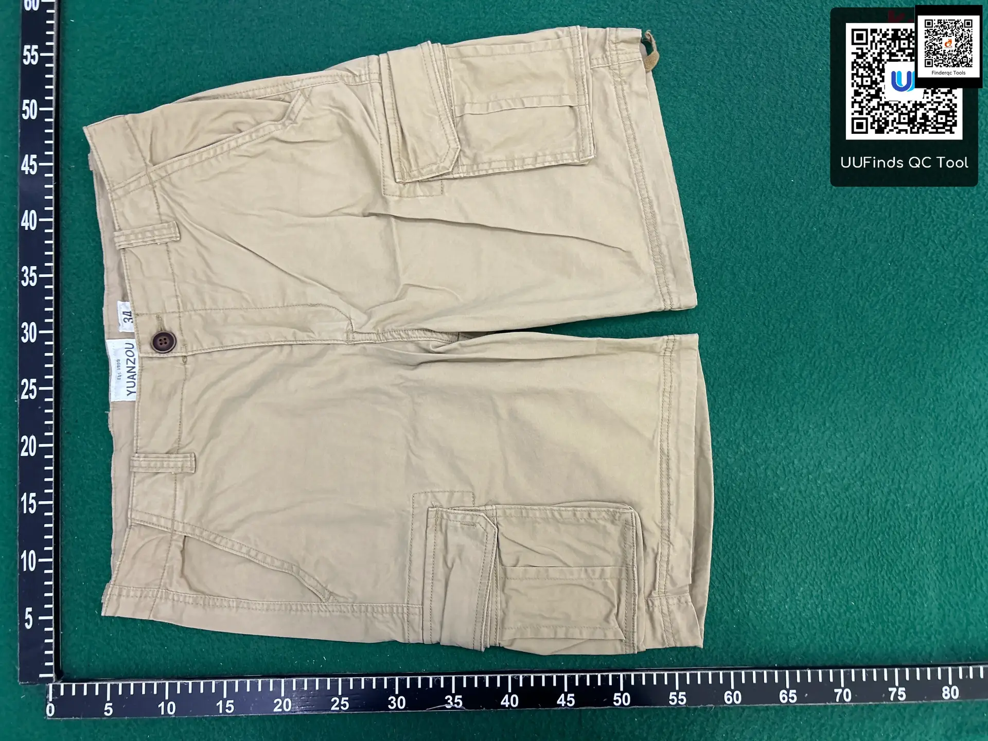 Summer Men Loose Straight-leg parka shorts More Flap Pocket pants Black Mid-Length Outdoor Pants Casual shorts Plus size