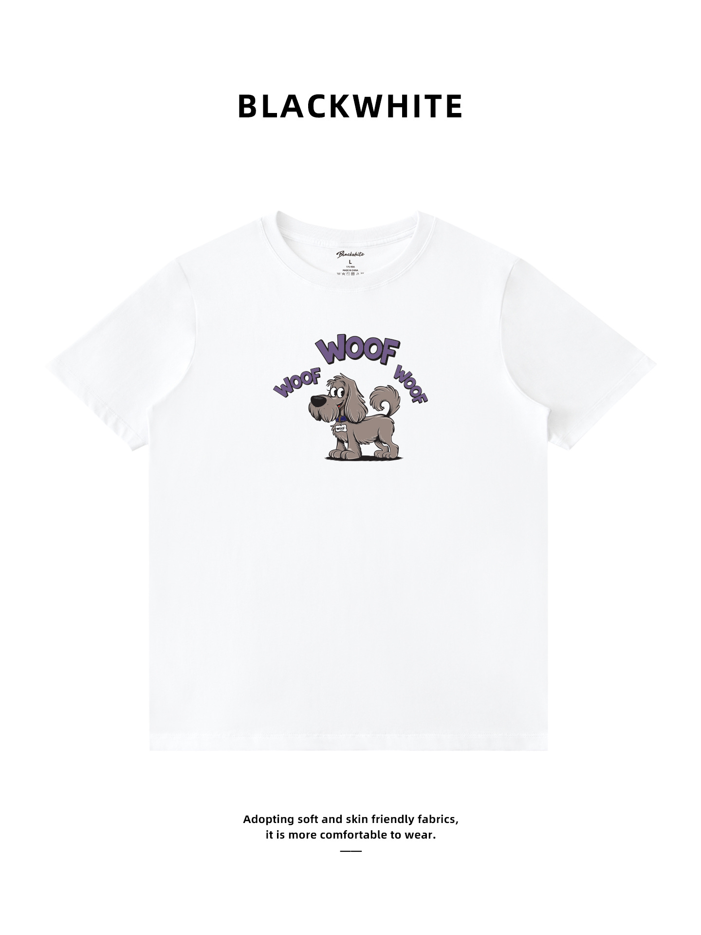 Cute Puppy T-Shirt 2026 New Style Xinjiang Cotton Printed Trendy Brand DIY Technology Couple Style Unisex Summer 197