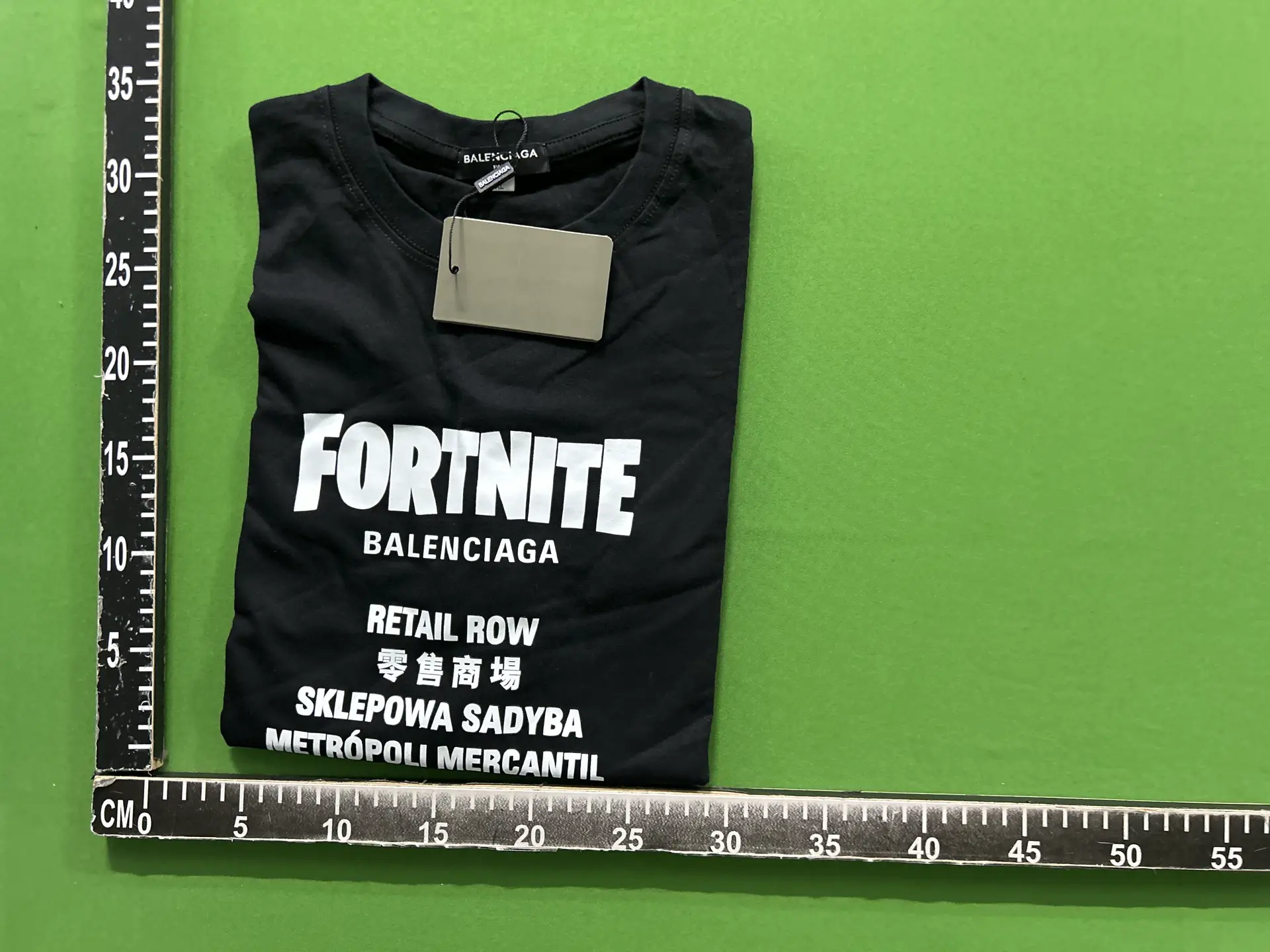 Balenciaga Fortnite Short Sleeve T-Shirt Black