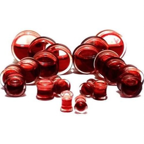 Online Wholesale Hot Selling Red Liquid Auricle 8-25mm Body Piercing Jewelry