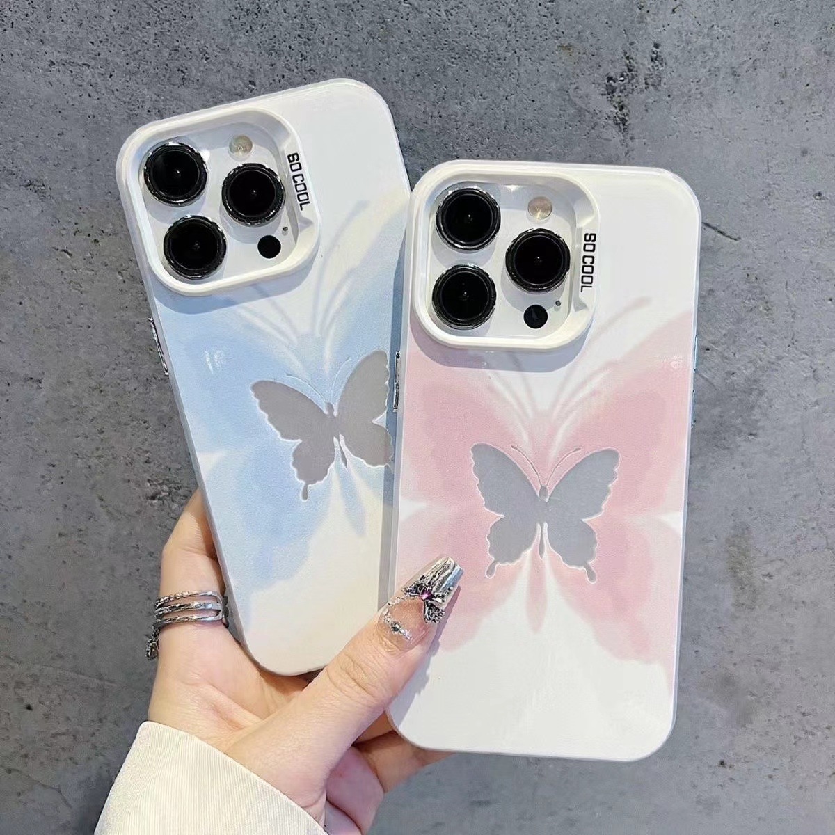 Cool Butterfly Design Suitable for Apple 17 Pro Phone Case, Cute Style for 16 Pro Max, Girly Style for 15/14, Shockproof for 12, New for 13