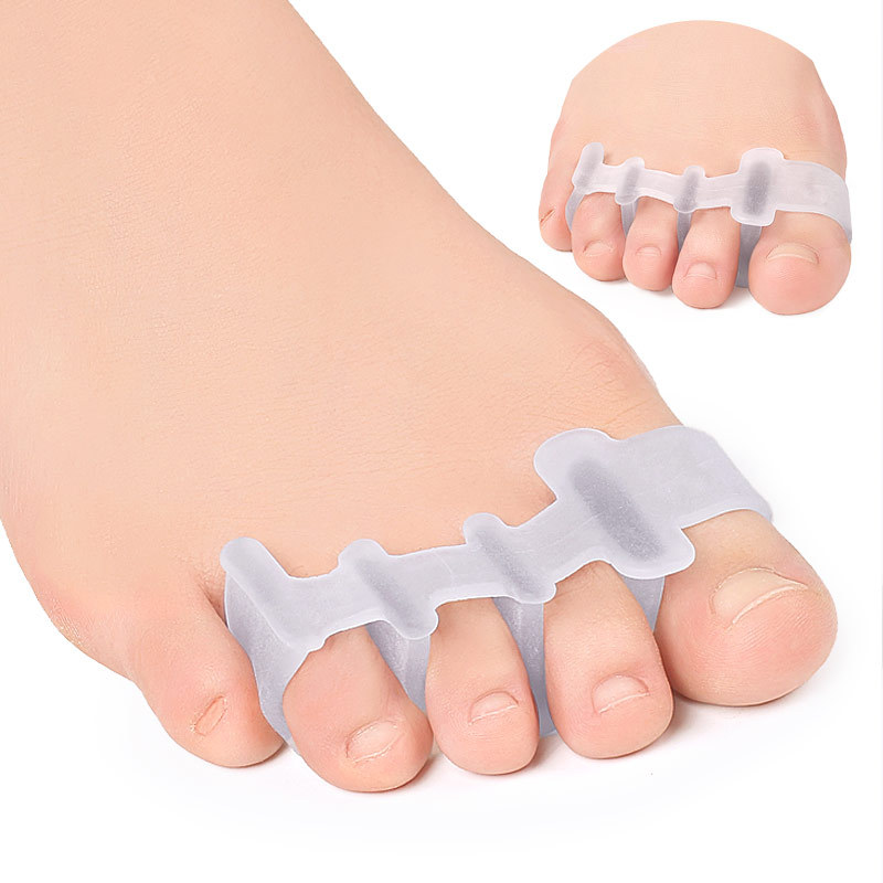 Hallux Valgus Adjuster Sebs Toe Separator Four-Hole Toe Separator Men and Women Foot Clip Shock Absorption Pressure Relief