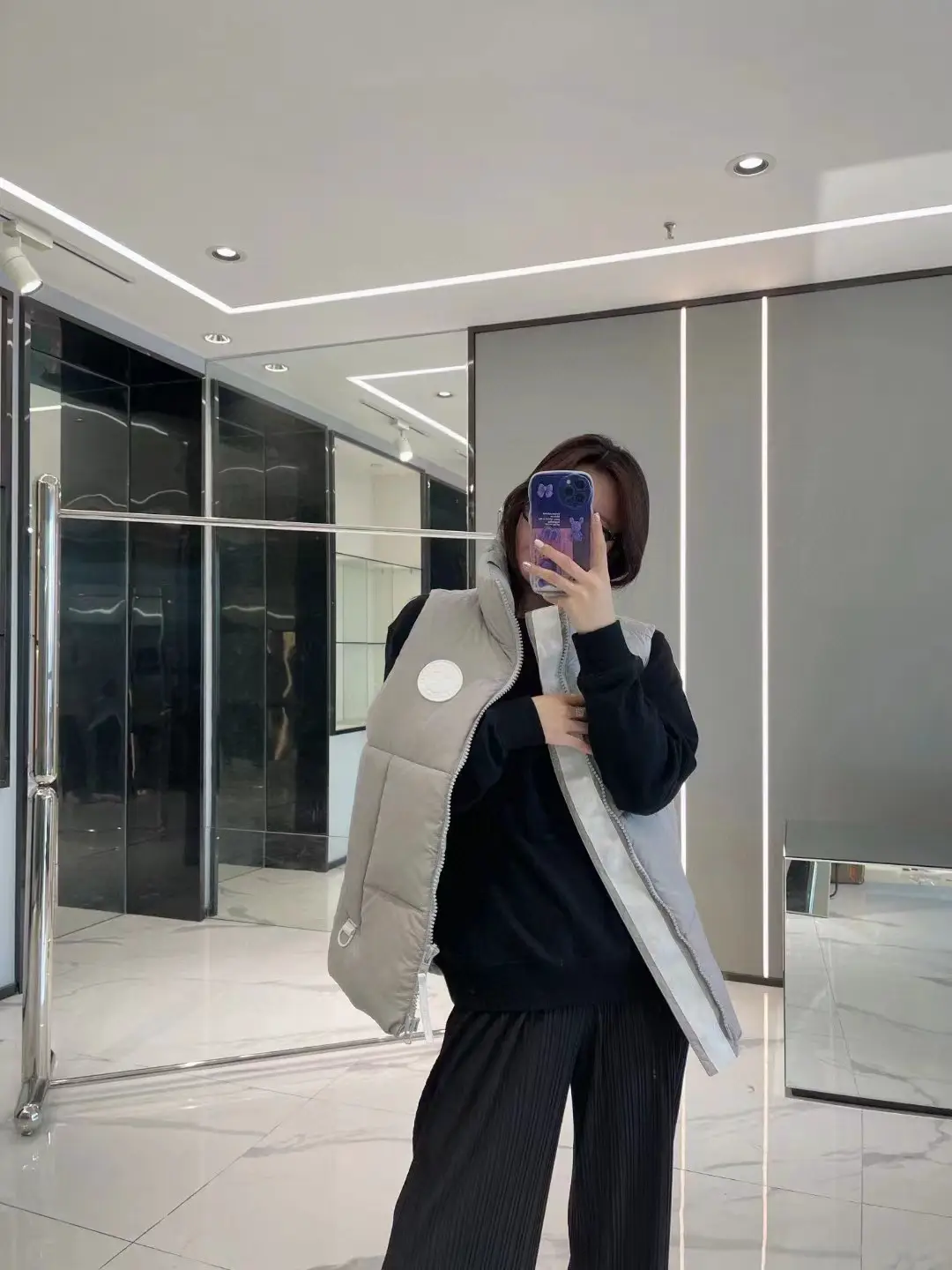 Big Goose White Label Vest Capsule Series down Jacket Big Goose White Label Vest Casual Loose Puff Vest Jacket