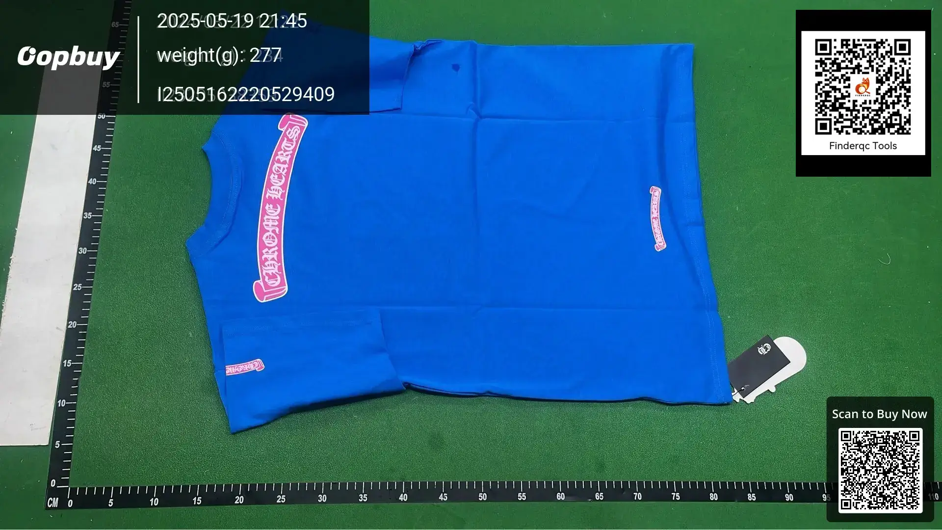 Spring/Summer 2024 New Chrome Hearts Dopamine Blue Pink high quality Reel Short-sleeved T-shirt