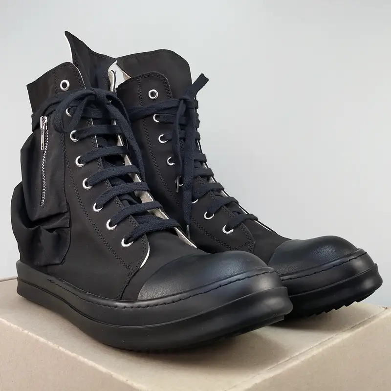 2022 New Ro High-Top Shoes for Men in Summer Upgraded Version Milk-Soled Canvas Sneakers Sports Casual Flats Short Boots for Women