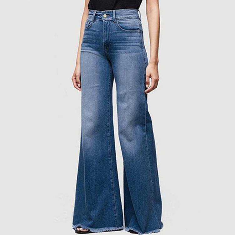 New 2025 summer elegant wind temperament Denim pants micro-pants waist women's jeans agents to join