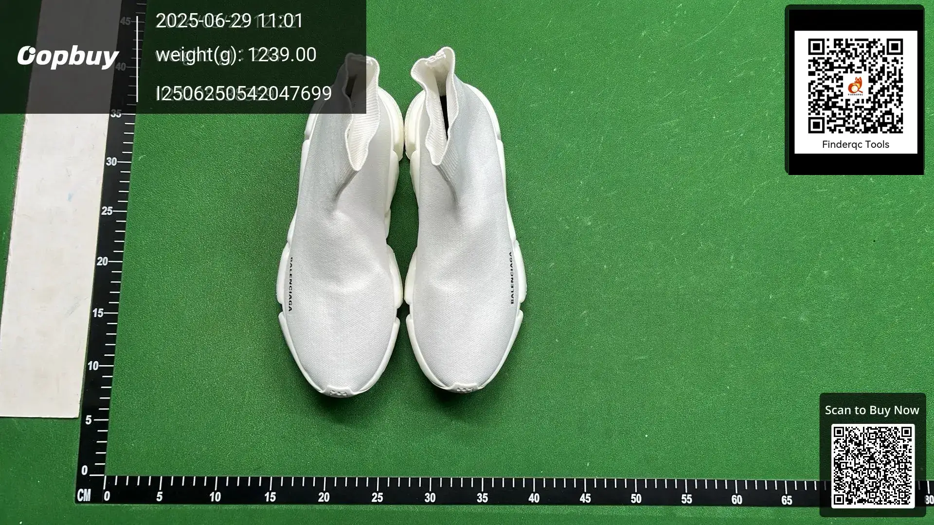 Balenciaga Speed 3.0 White Knit Slip-On Shoes
