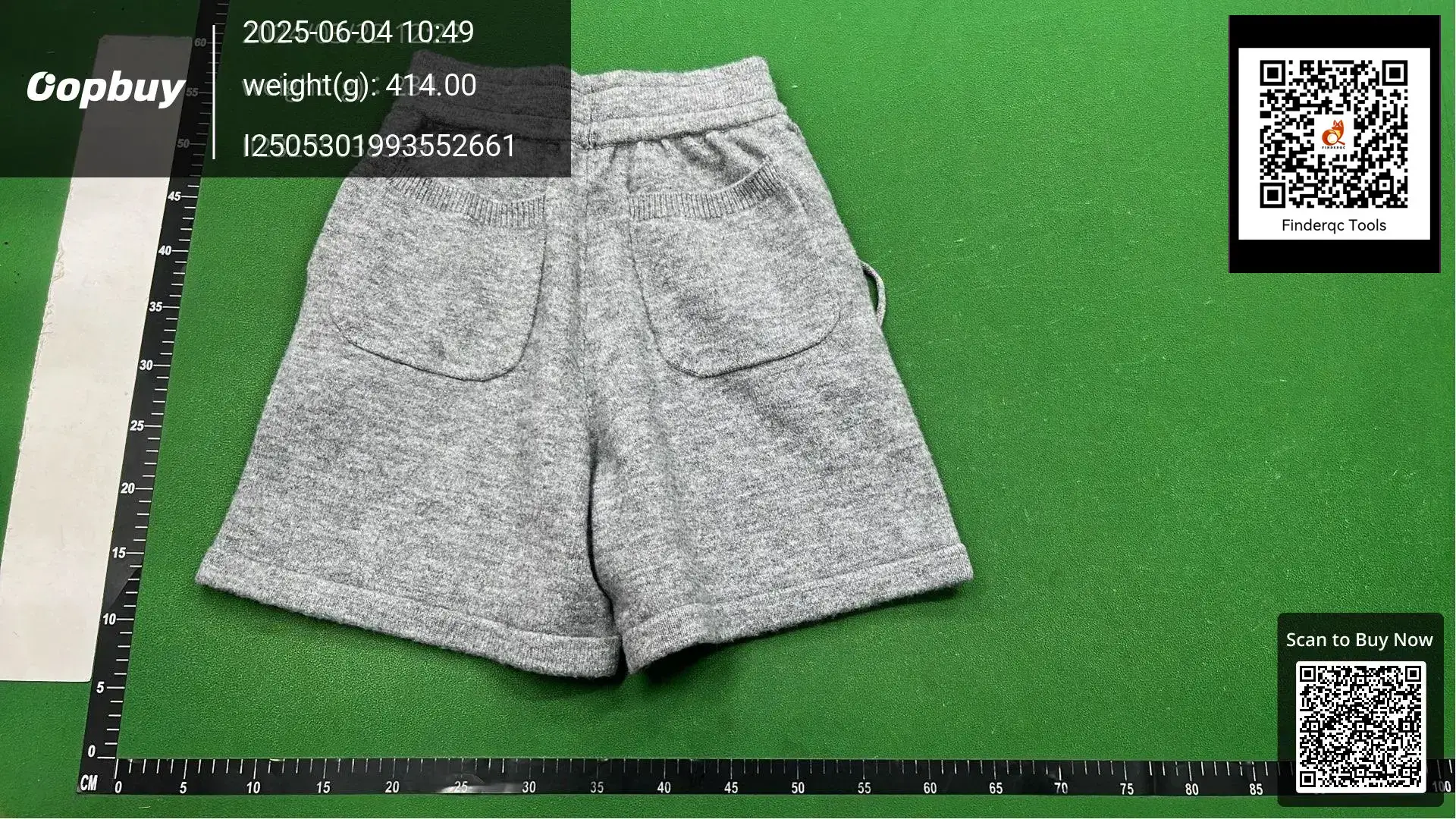 Grey Knit Shorts
