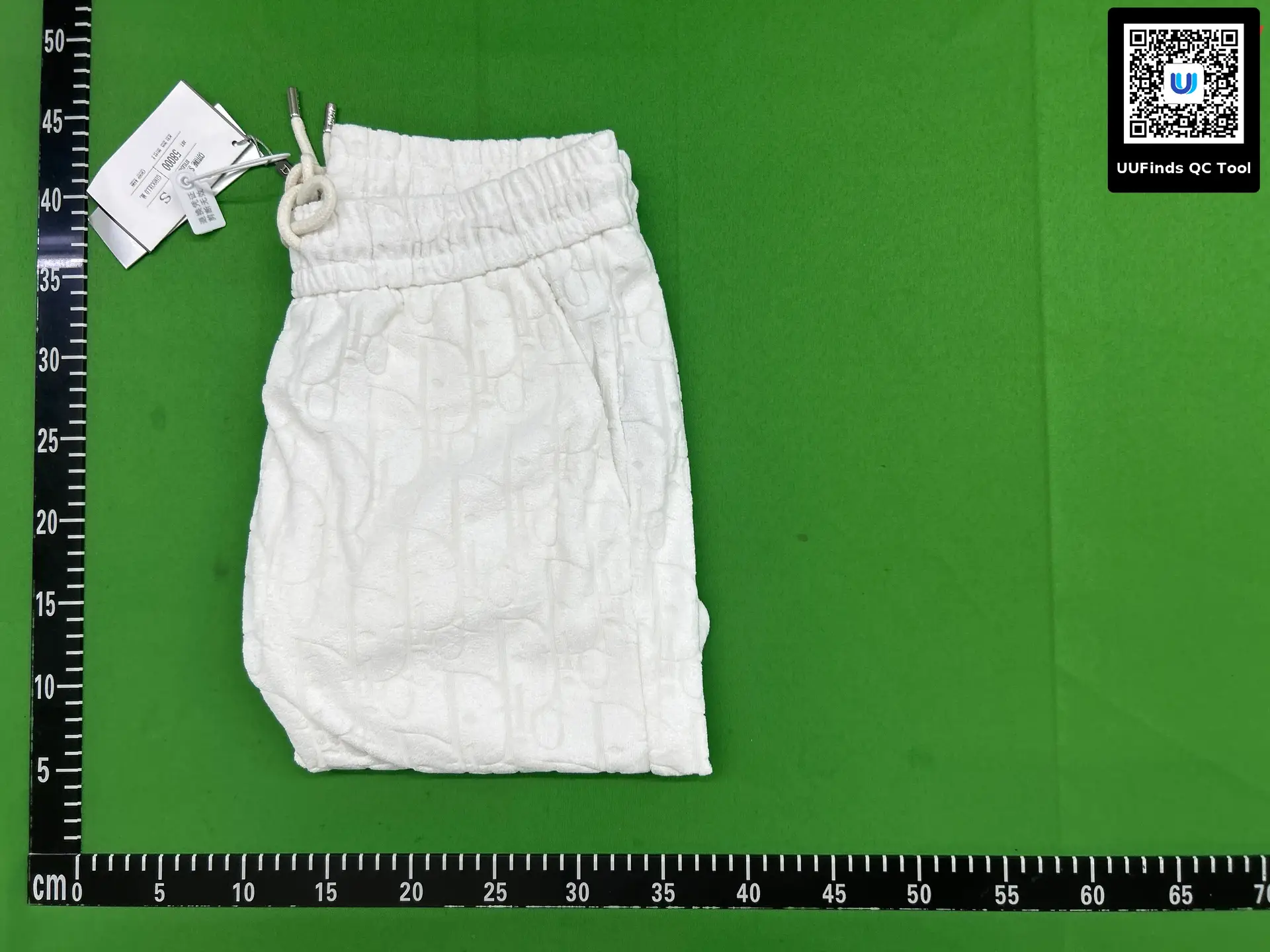 Dior Jacquard Towelling Shorts White