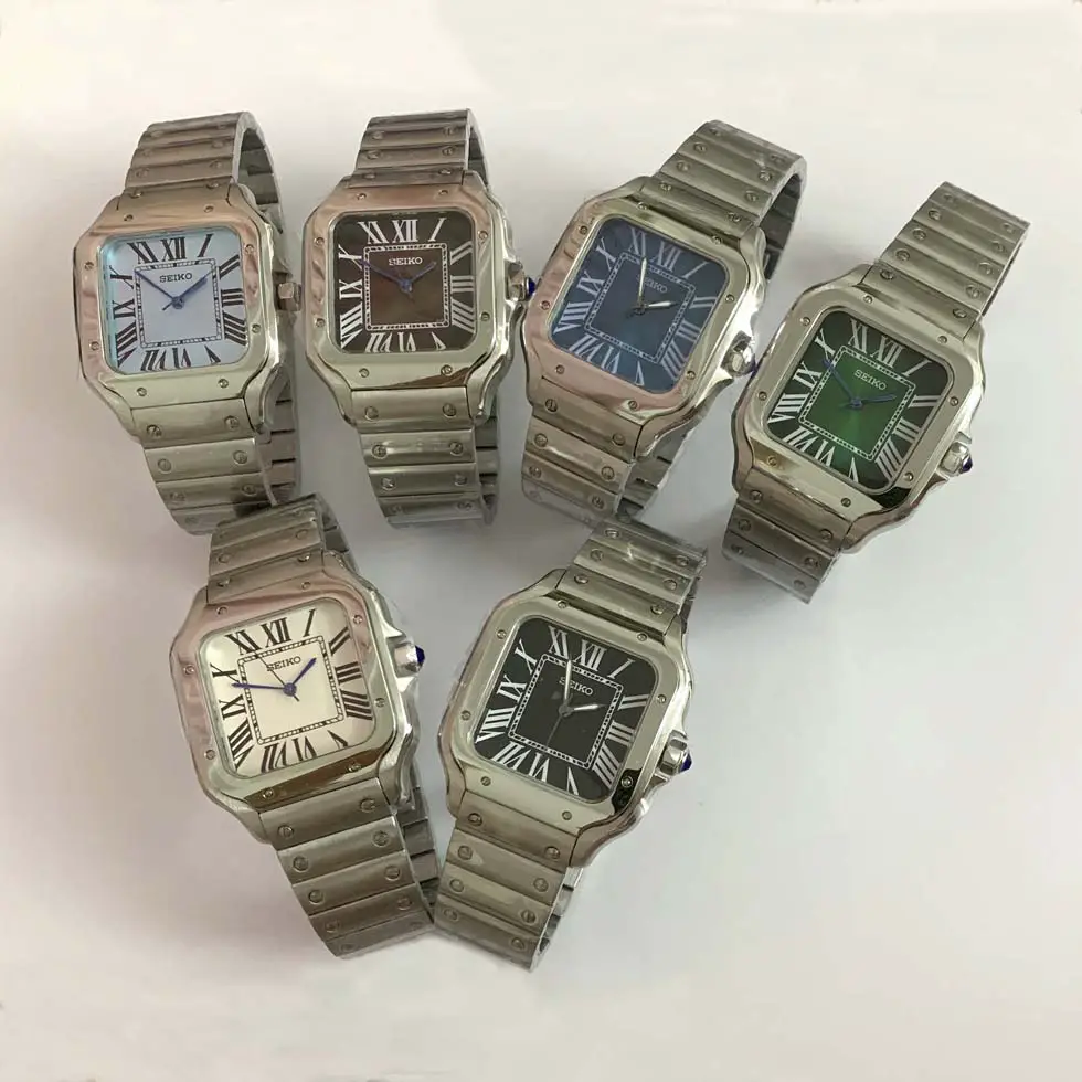Watch Restoration Square Nh35 Movement Mineral Mirror 38mm Stainless Steel Case 316L Case