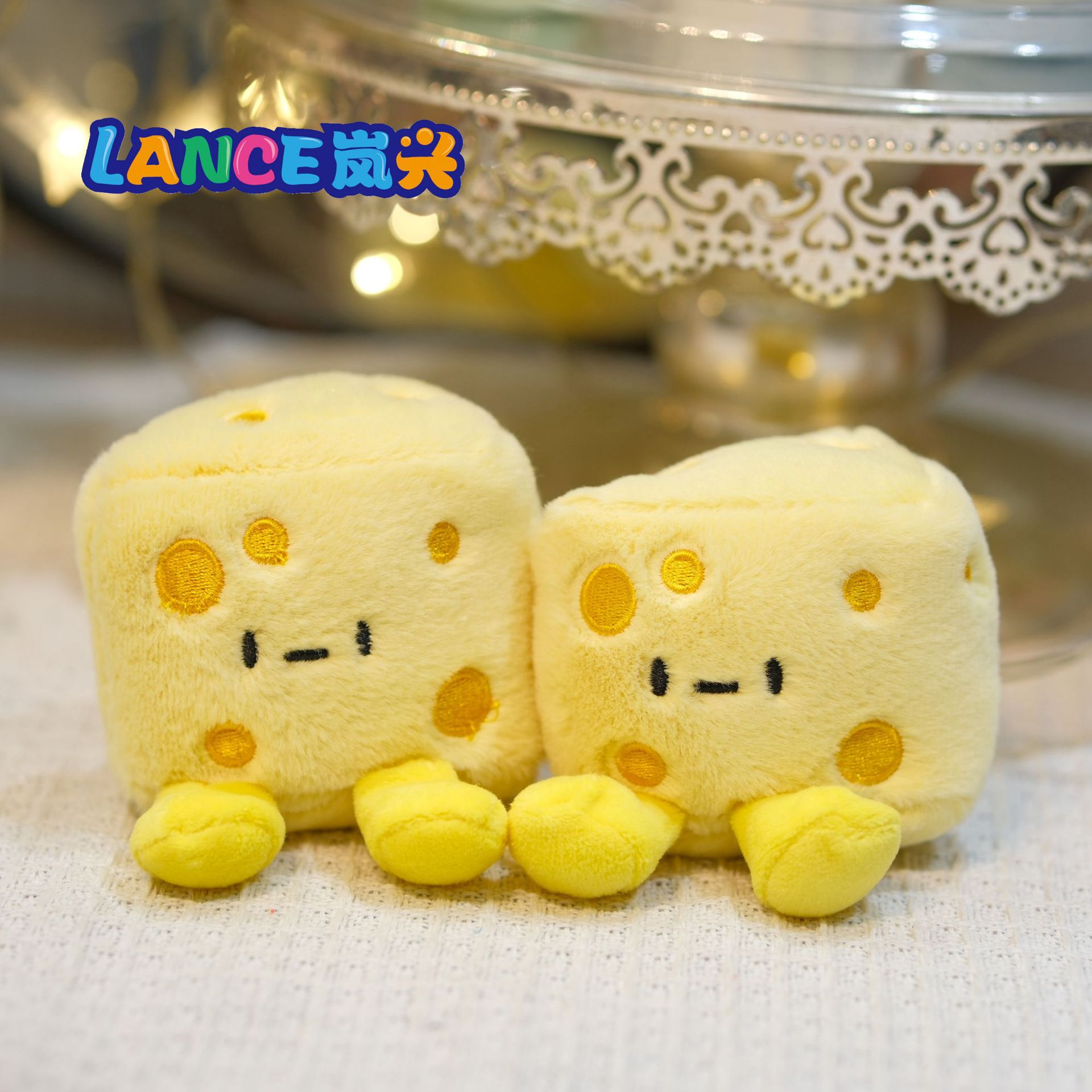 4-inch cheese cheese 10CM doll machine grab machine doll plush toy Pinduoduo Net red factory in stock ins