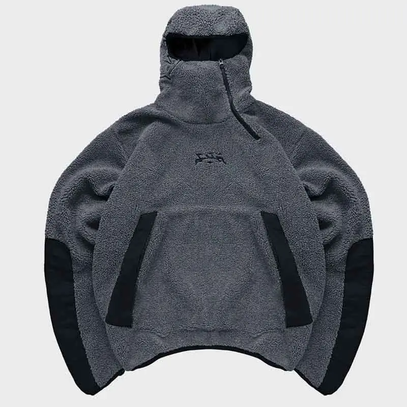 Foreign Trade Amazon Fleece Coat fleece-lined Thickened Jacket Warm Top Hoodie Hoodie Loose Sweater Jacket