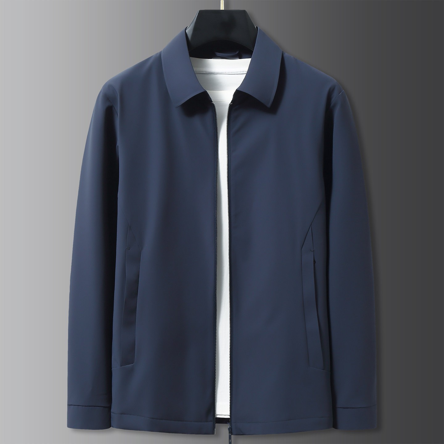 Fat Brother 2026 Fashion Lapel Jacket Men's Plus Size Spring and Autumn Business Casual Coat Versatile Jacket for Big Guys