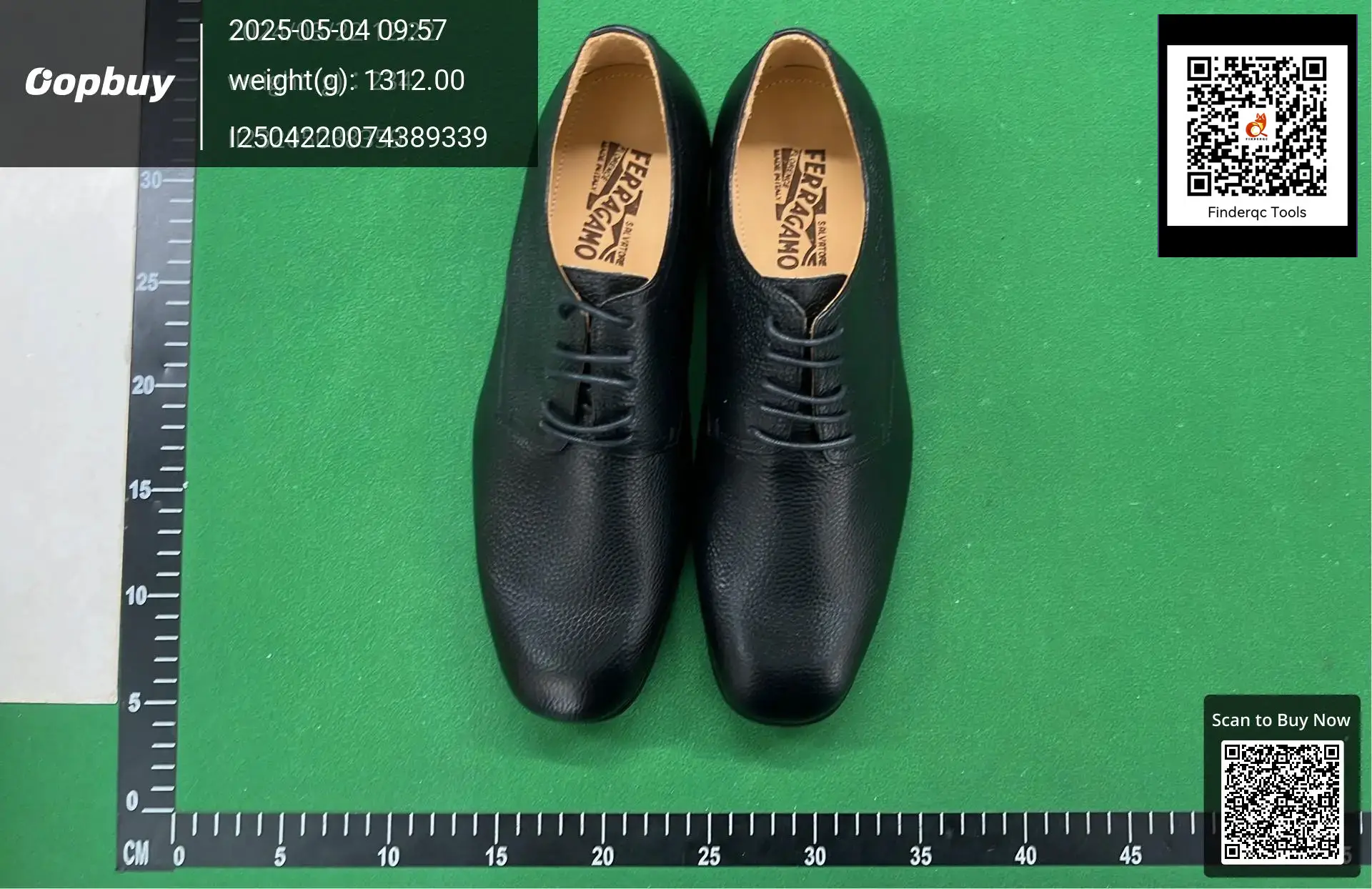 Ferragamo Black Leather Dress Shoes