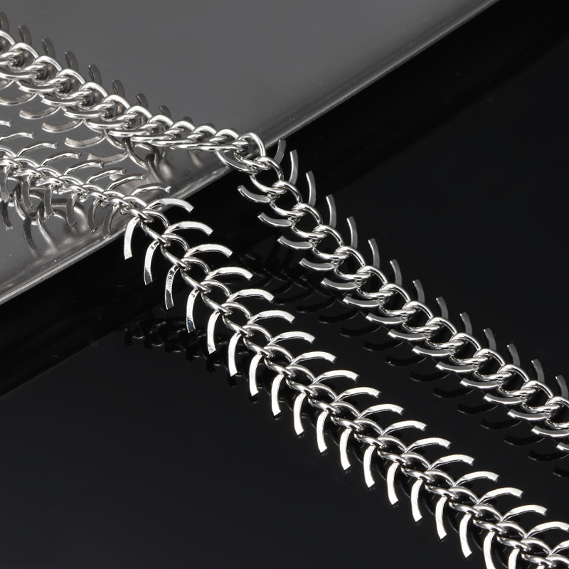 New Stainless Steel Fishbone Chain Special Jewelry Chain diy Necklace Bracelet Fashion Chain Bag Chain Pants Chain Hanging Chain