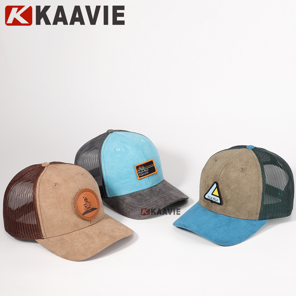 Kaiwei Peaked Cap Custom Truck Driver Baseball Cap Sun Hat Sun Protection Sunshade Embroidered Mesh Hat Curved Brim Mesh Hat