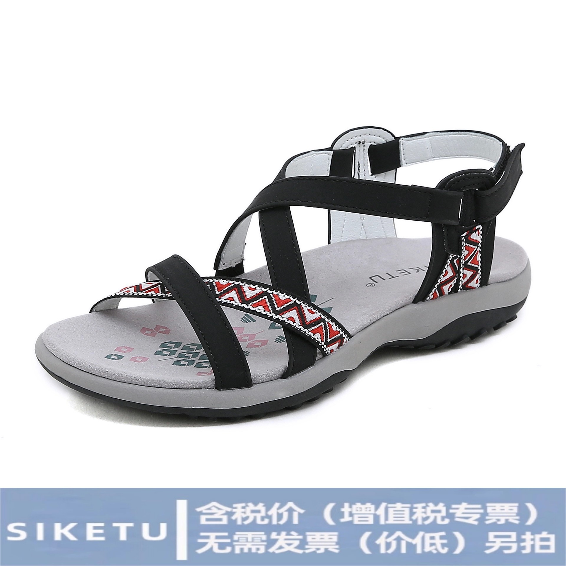 [Sold Out, No Replacement] 6357-1 New 2025 Bohemian Casual Style Comfortable Non-Slip Printed Flat Shoes for Women