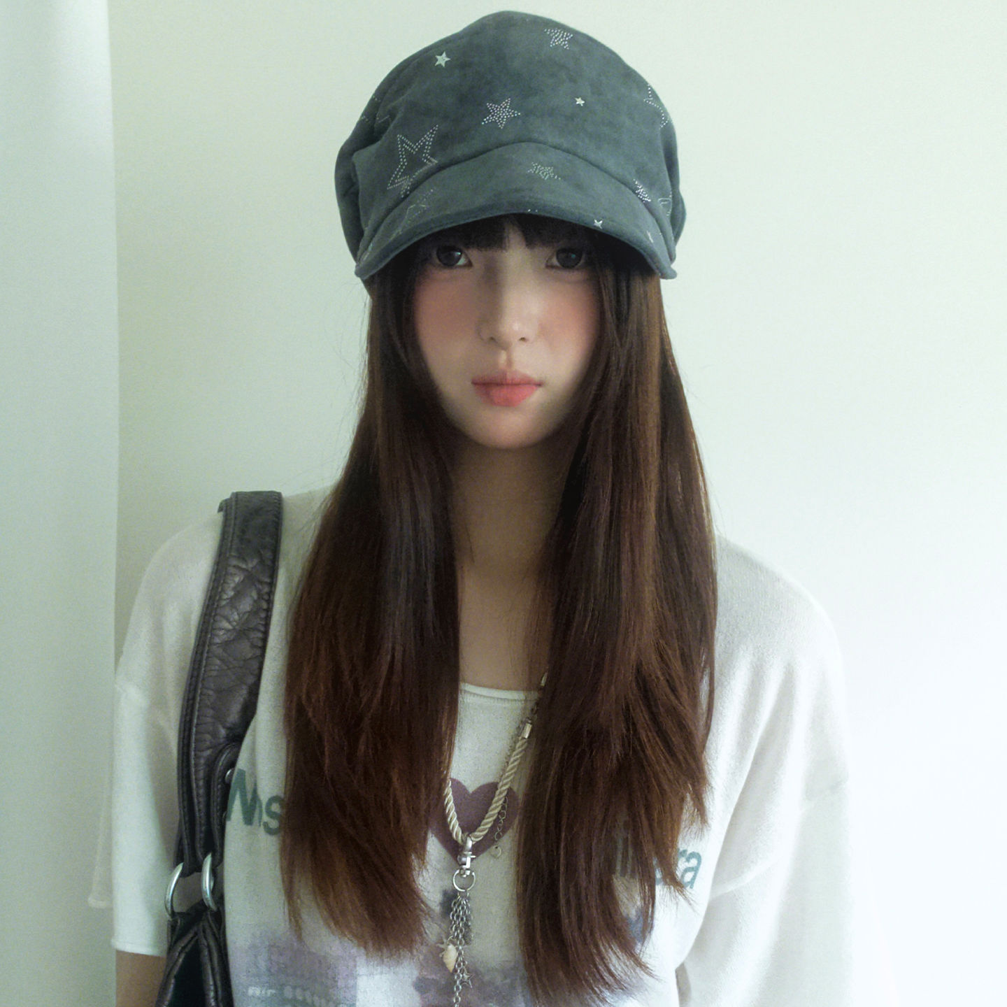Vintage Millennial Style Star Beret for Women, Versatile and Face-Slimming Cloud Hat, Large Head Circumference Octagonal Artist Hat
