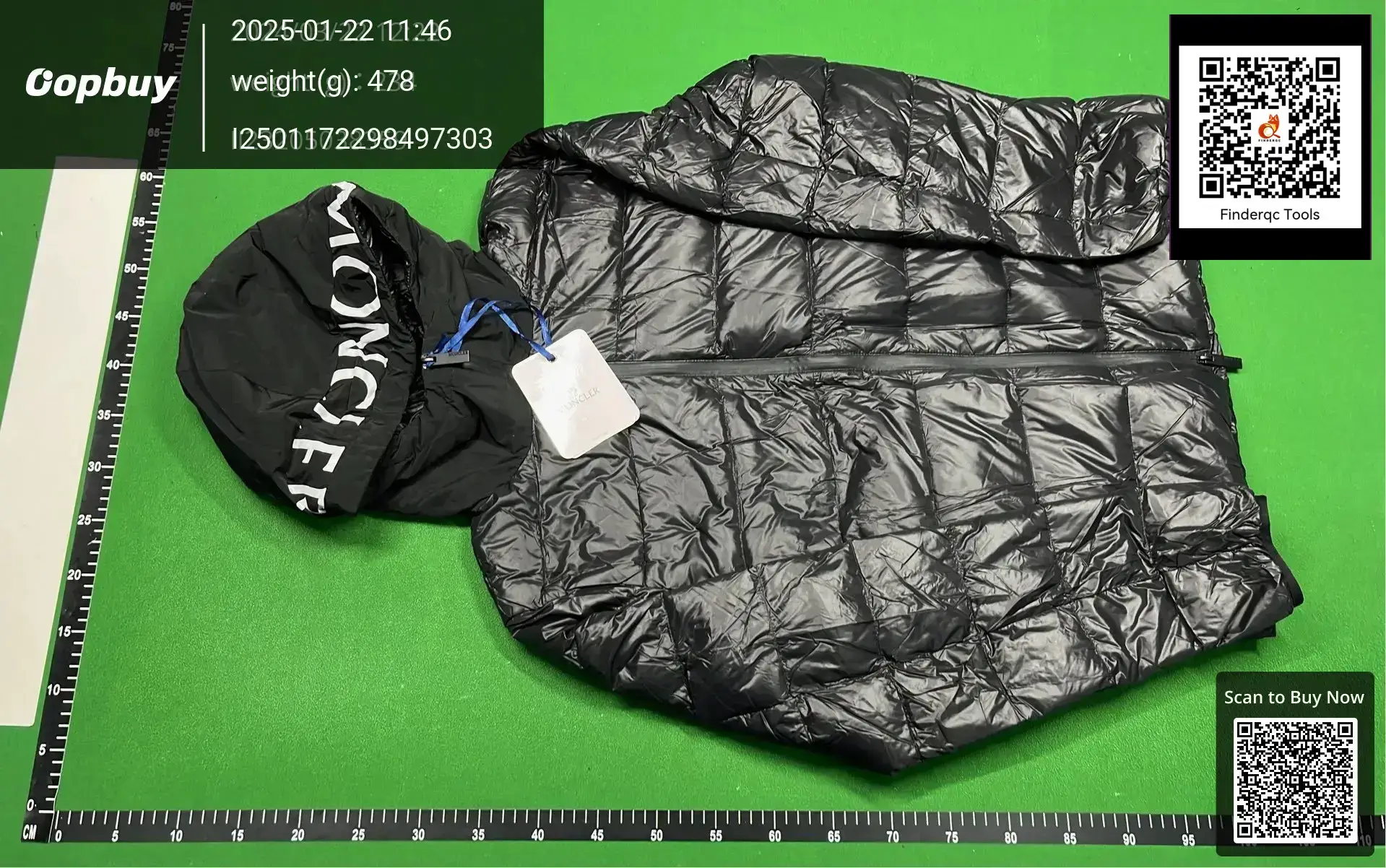 Moncler Black Puffer Jacket
