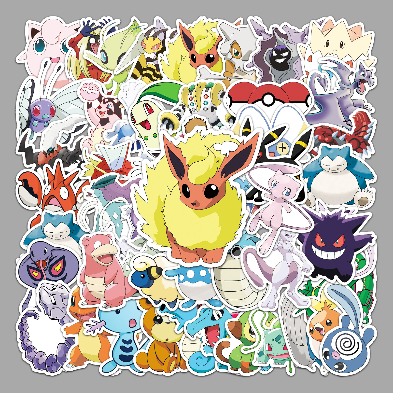 50 Pokémon Graffiti Personality Cartoon Day Man Car Goo Card DIY Skateboard Water Cup Luggage Sticker