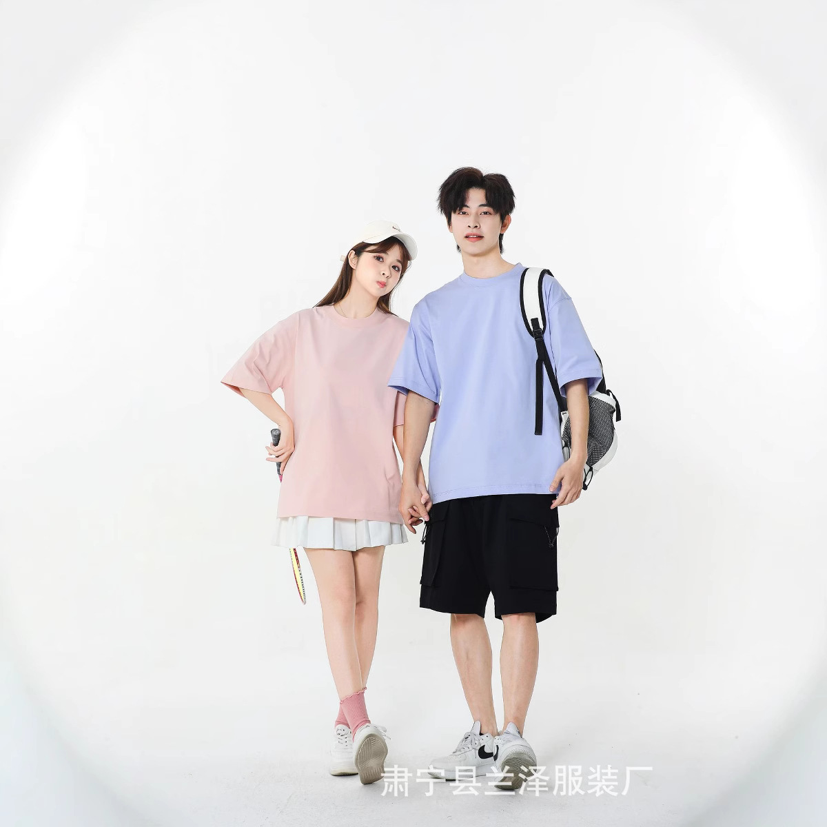 Factory 240 grams of cool feeling 7A grade Solona T-shirt men's and women's summer round neck short sleeve solid color plain shirt T-shirt wholesale