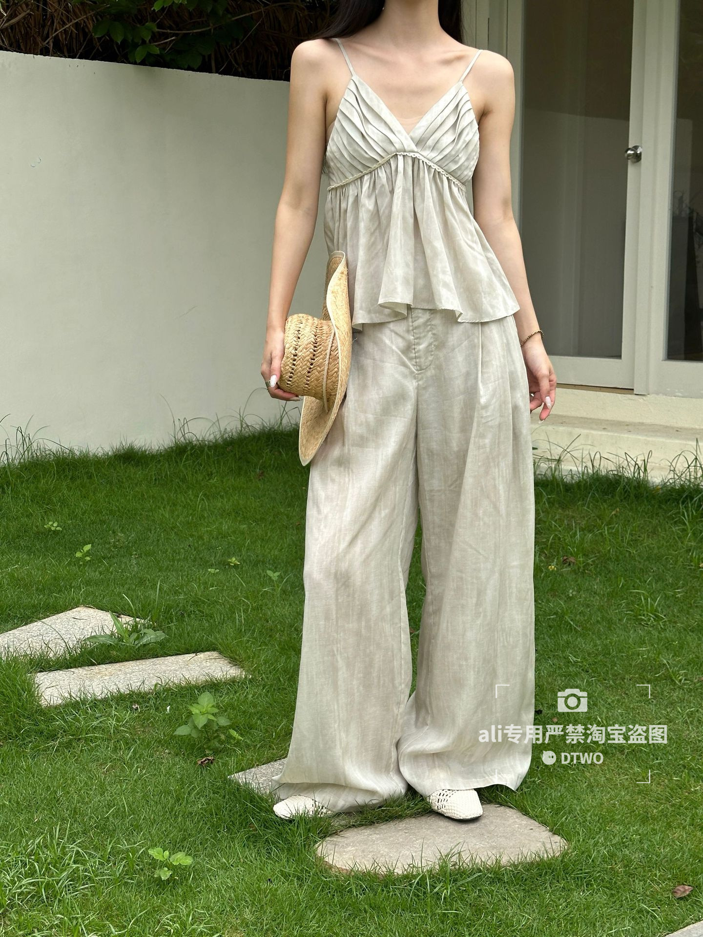 Dtwo Spring and Summer New Original Design Women's Wholesale Tencel Loose Casual Pants 6205089