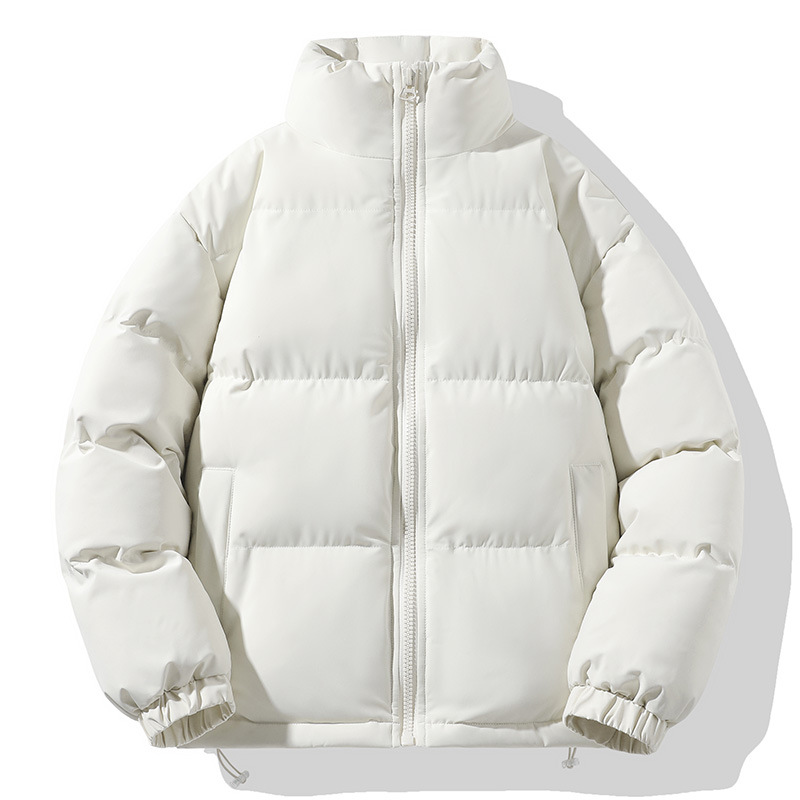 Trendy Couple's down Cotton Jacket for Men, Youth Thickened Warm Cotton Coat, Loose Cotton Jacket, Popular on Kuaishou Live Streaming