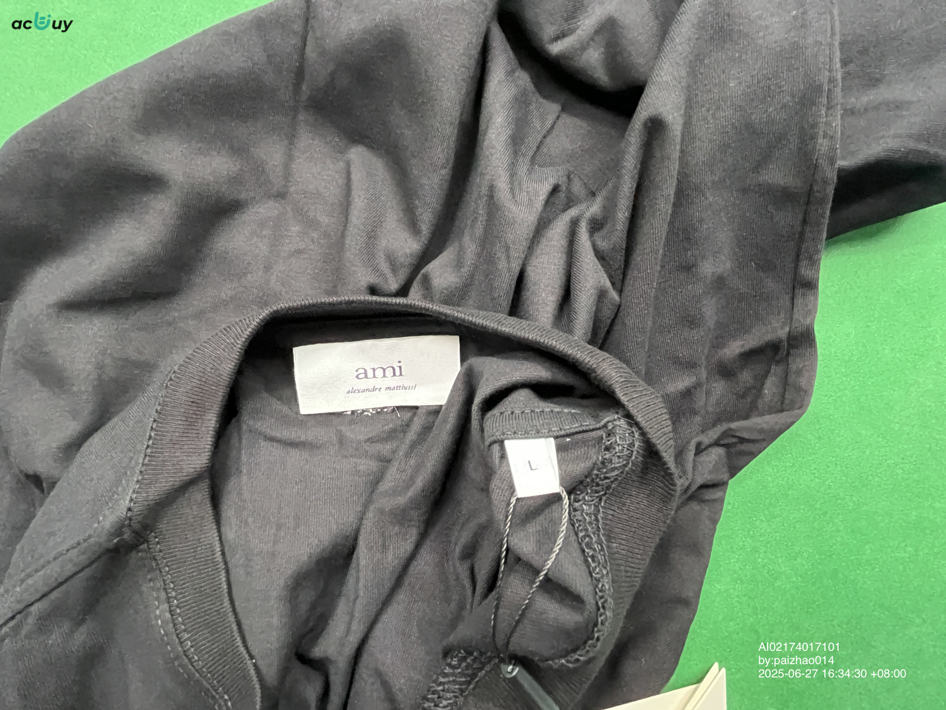 AMI Alexandre Mattiussi T-shirt — zdjęcie QC 3