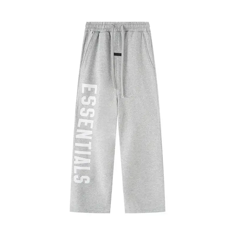 Fog Multi-Line Essentials New Large Letter Printing Beautiful Trendyy Casual Trendyy Men's and Women's Straight Velvet Pants