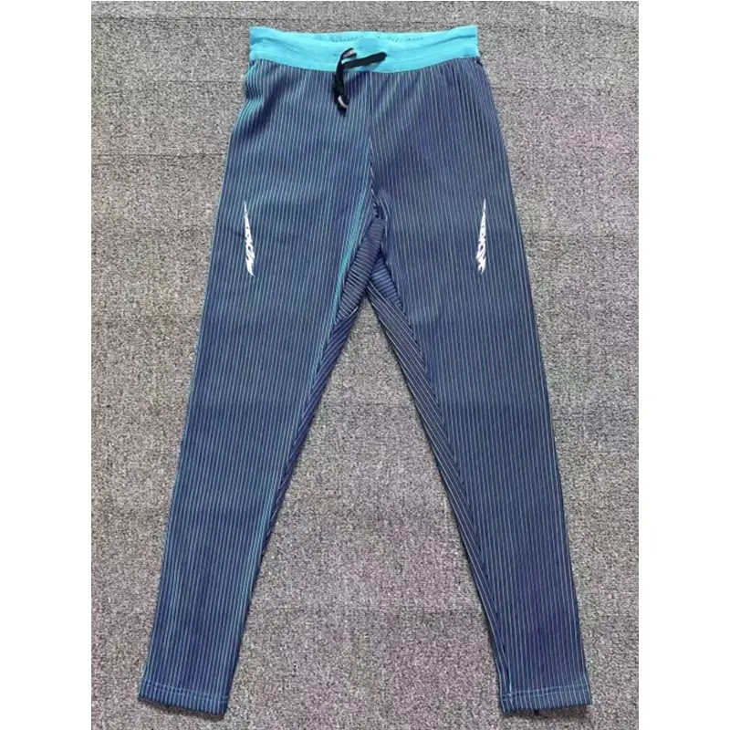 Compression Pants Men's Fitness Track and Field Threaded Long Elastic Men's Sports Students Running Marathon High Elastic Tight Belt Lining