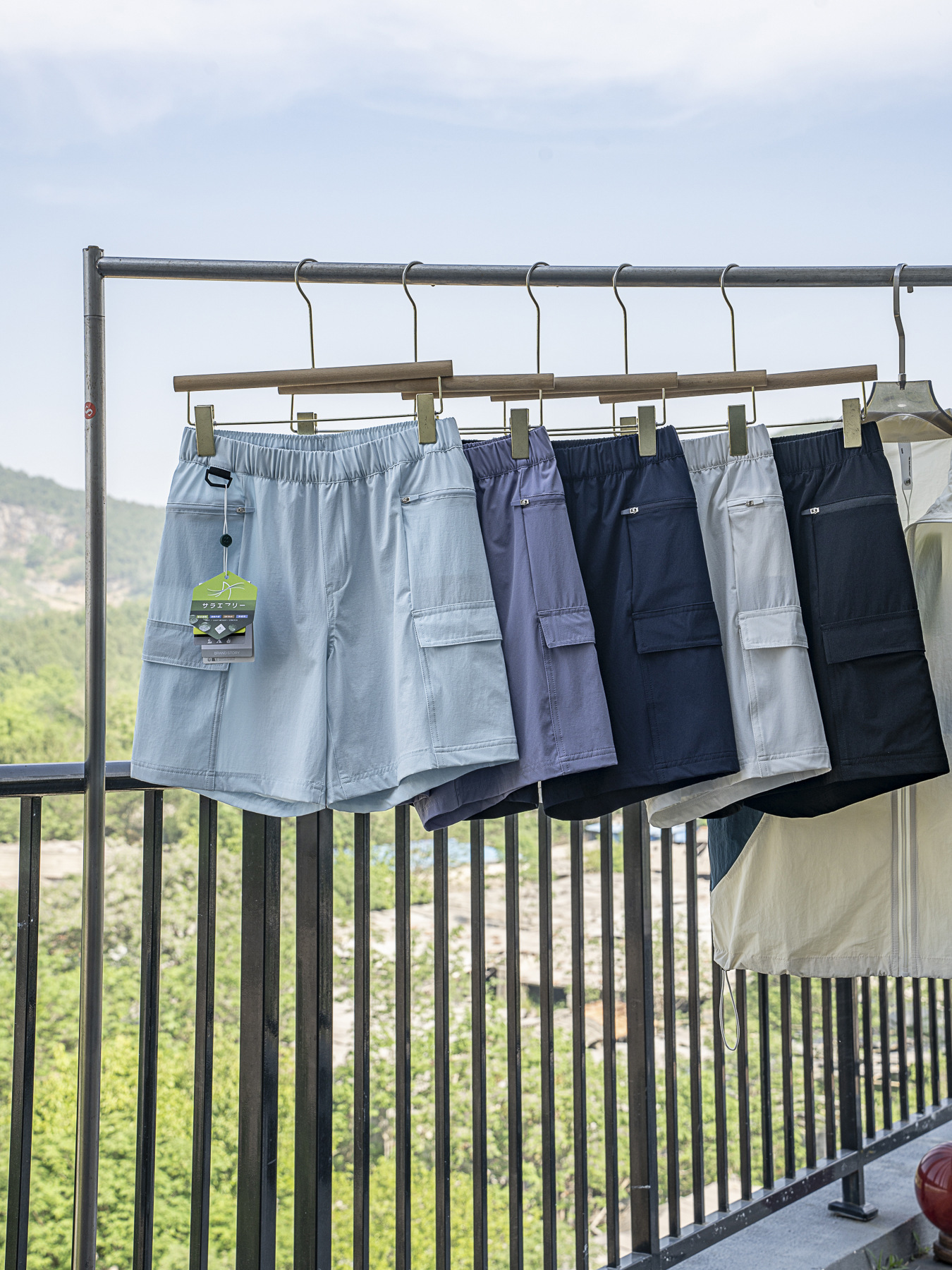 From a Major Manufacturer! Outdoor Mountain-Style Cool Leather Four-Way Stretch Waterproof Loose A-Line Sports Casual Workwear Five-Point Shorts for Women