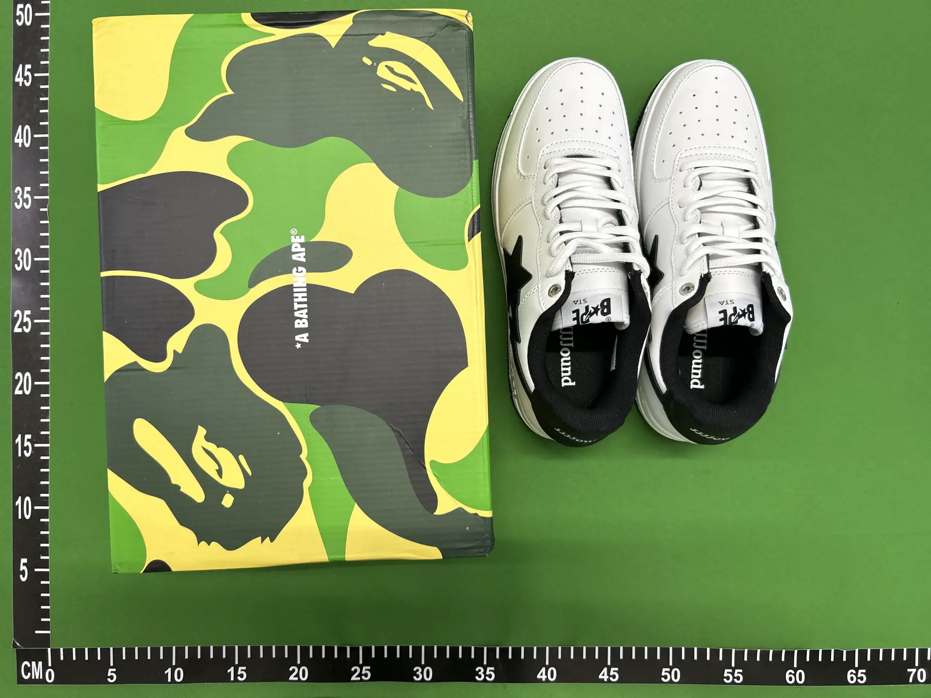 A Bathing Ape Bape Sta Low White Black