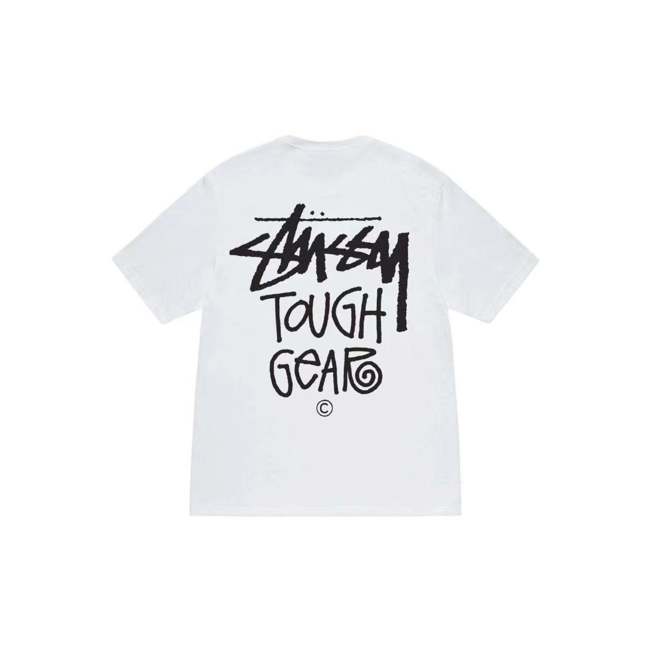 Stussy New Street Fashion Printed Round Neck Pullover Couple Short-Sleeved T-Shirt for Men and Women Ins Trend