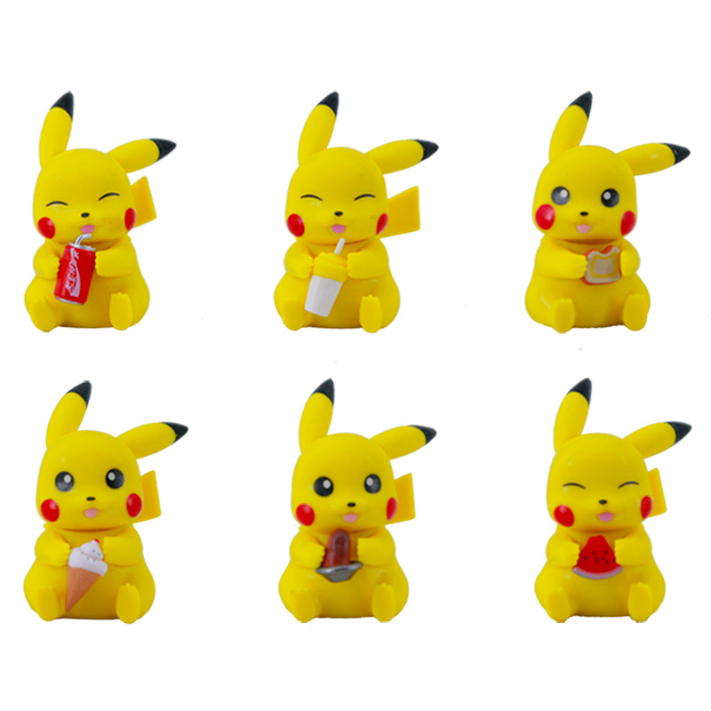 6 foodie Pikachu hand-made pet elf magic baby twisted egg doll Q version cute cake decoration