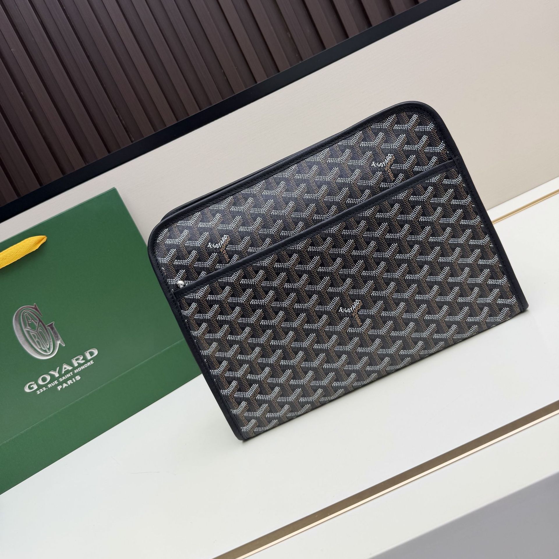 Goyard Men's Hand-Held Pouch Pvc Waterproof Travel Storage Bag Toiletry Bag Unisex Foto QC de 1688 na Qualit.ly