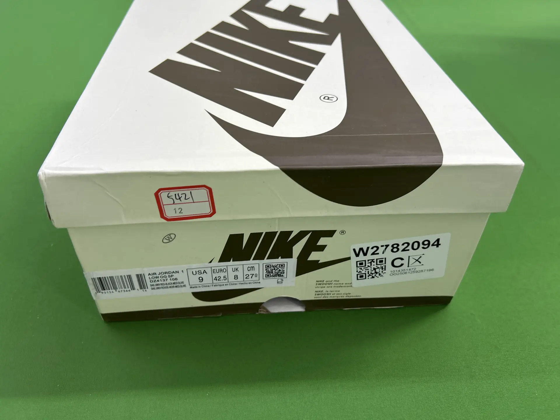 Nike Air Jordan 1 Low OG SP DZ4137-106 Sail/Olive