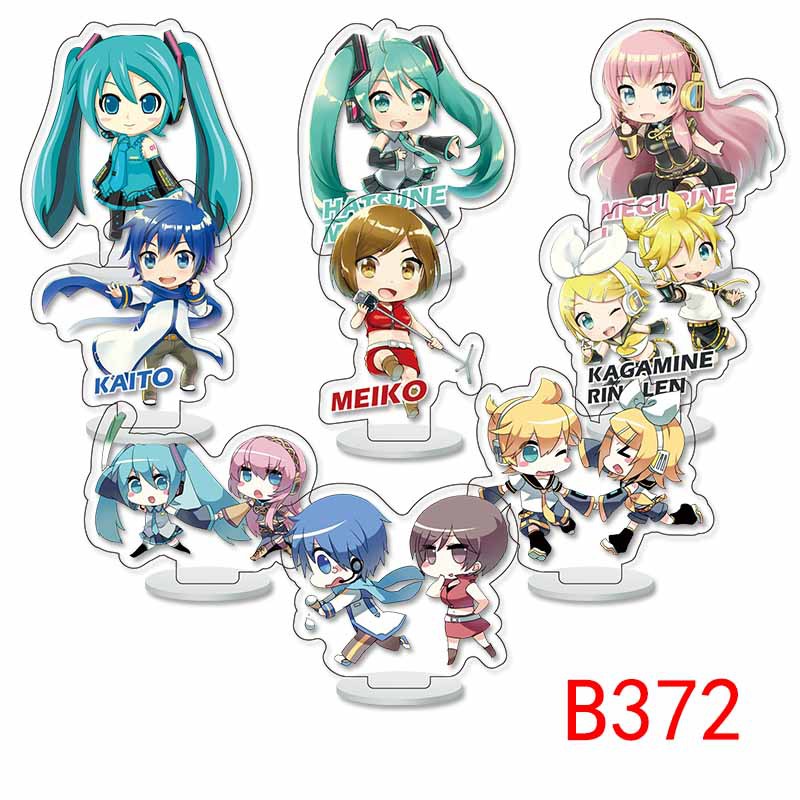 Cartoon Hatsune future family series peripheral two-dimensional small standing brand mirror sound with meiko patrol stream song table decoration