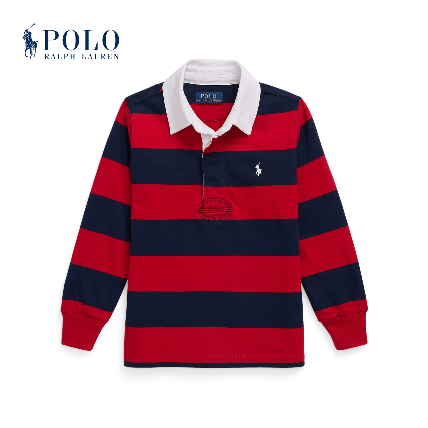 Ralph Lauren/Ralph Lauren Boys' Classic Striped Cotton Rugby Shirt Rl43405